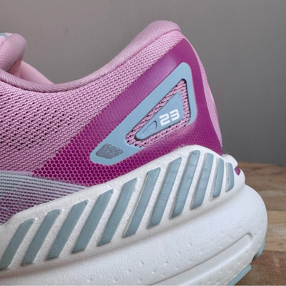 Brooks Adrenaline GTS 23 Women Running Shoes Pink Size 10 Stability Comfort - Picture 12 of 15